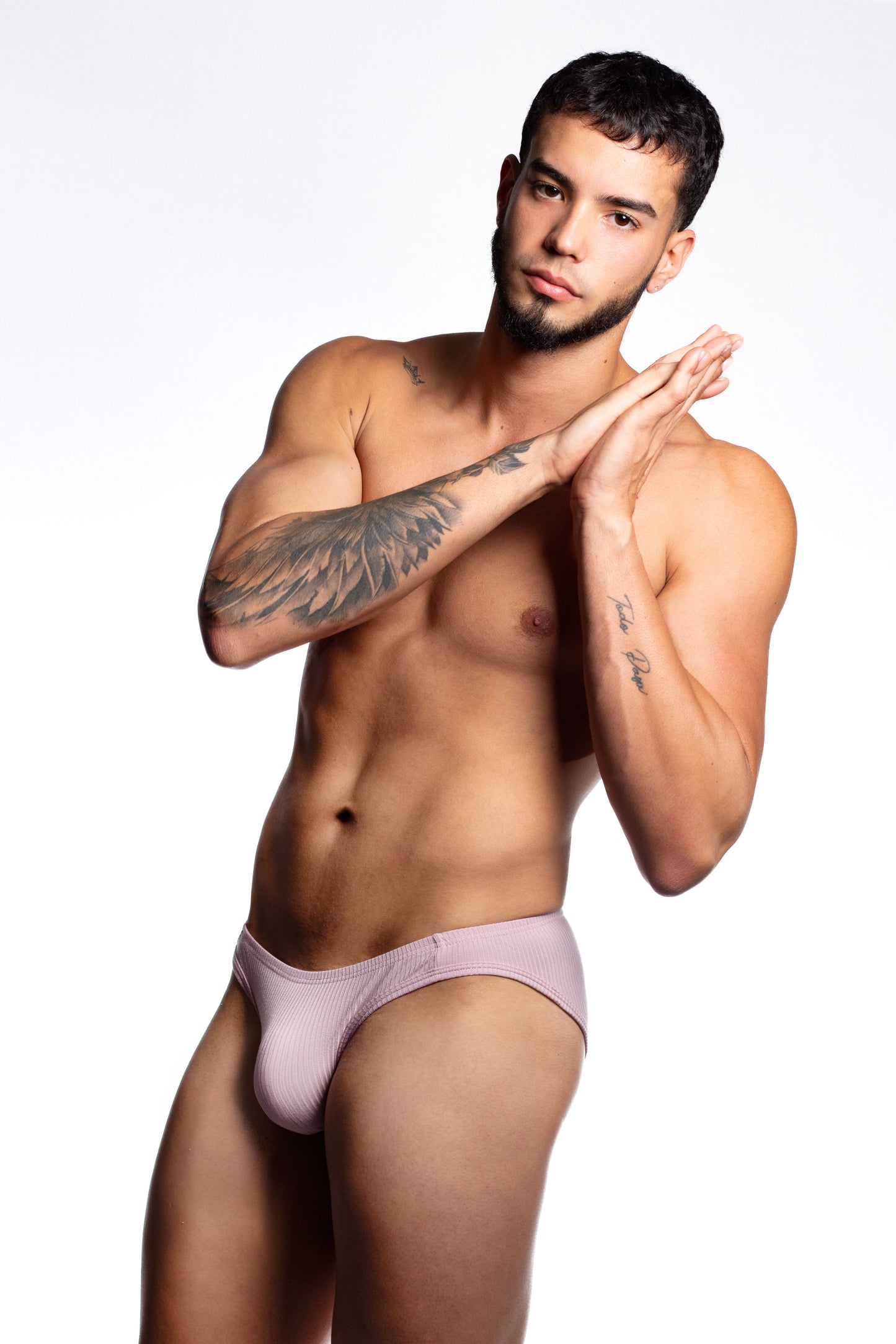 Mauve Ribbed Brief