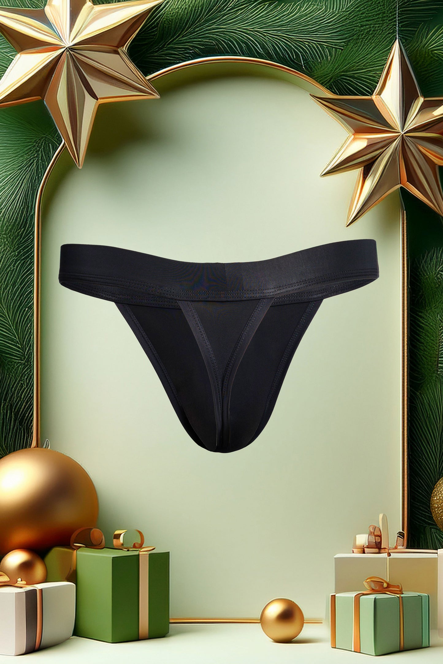 Black Dual Thong